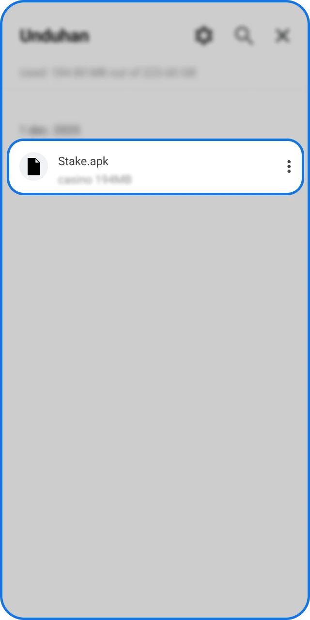 Selesaikan verifikasi akun yang diminta dan kirim data di Stake App.