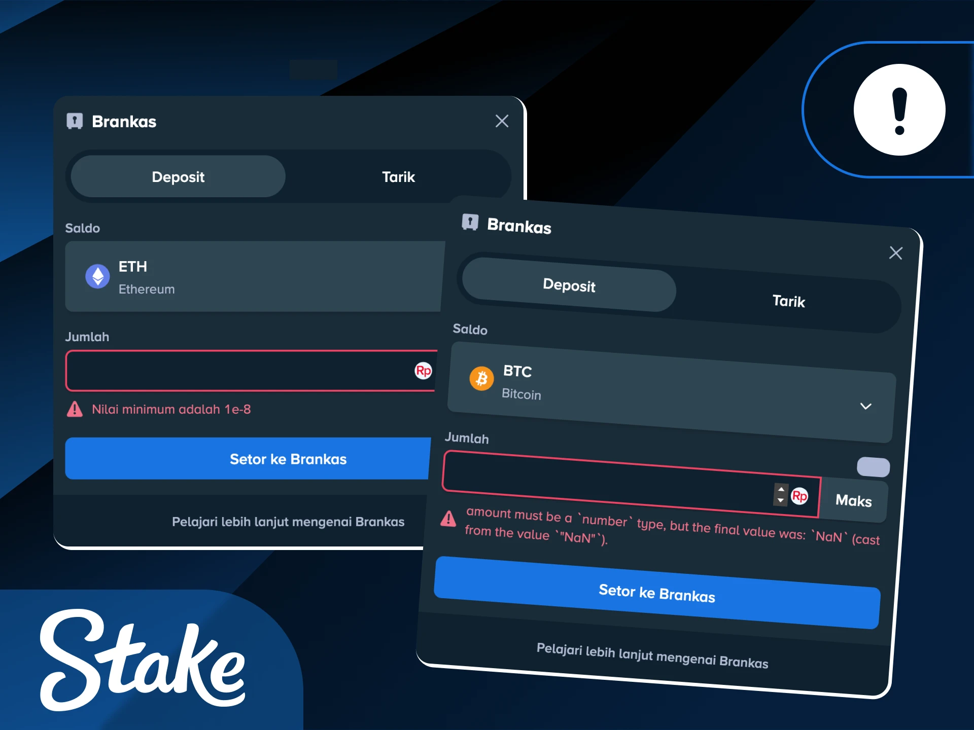 Temukan solusi praktis untuk masalah umum saat deposit di platform Stake Indonesia.