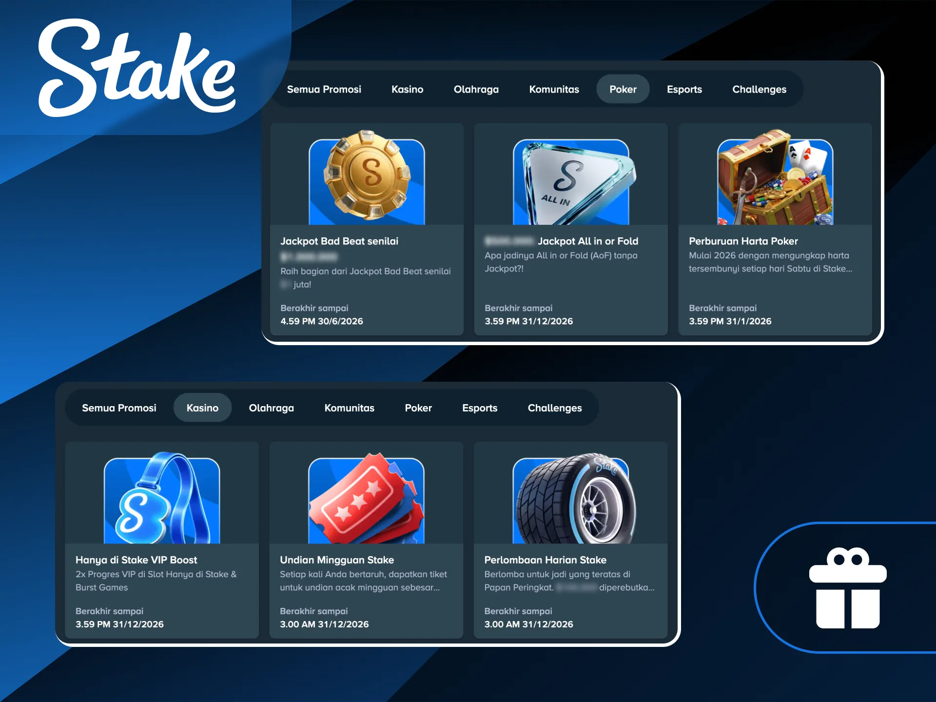 Klaim segera bonus sambutan kasino sebesar 200% khusus bagi pemain baru di Stake Indonesia.