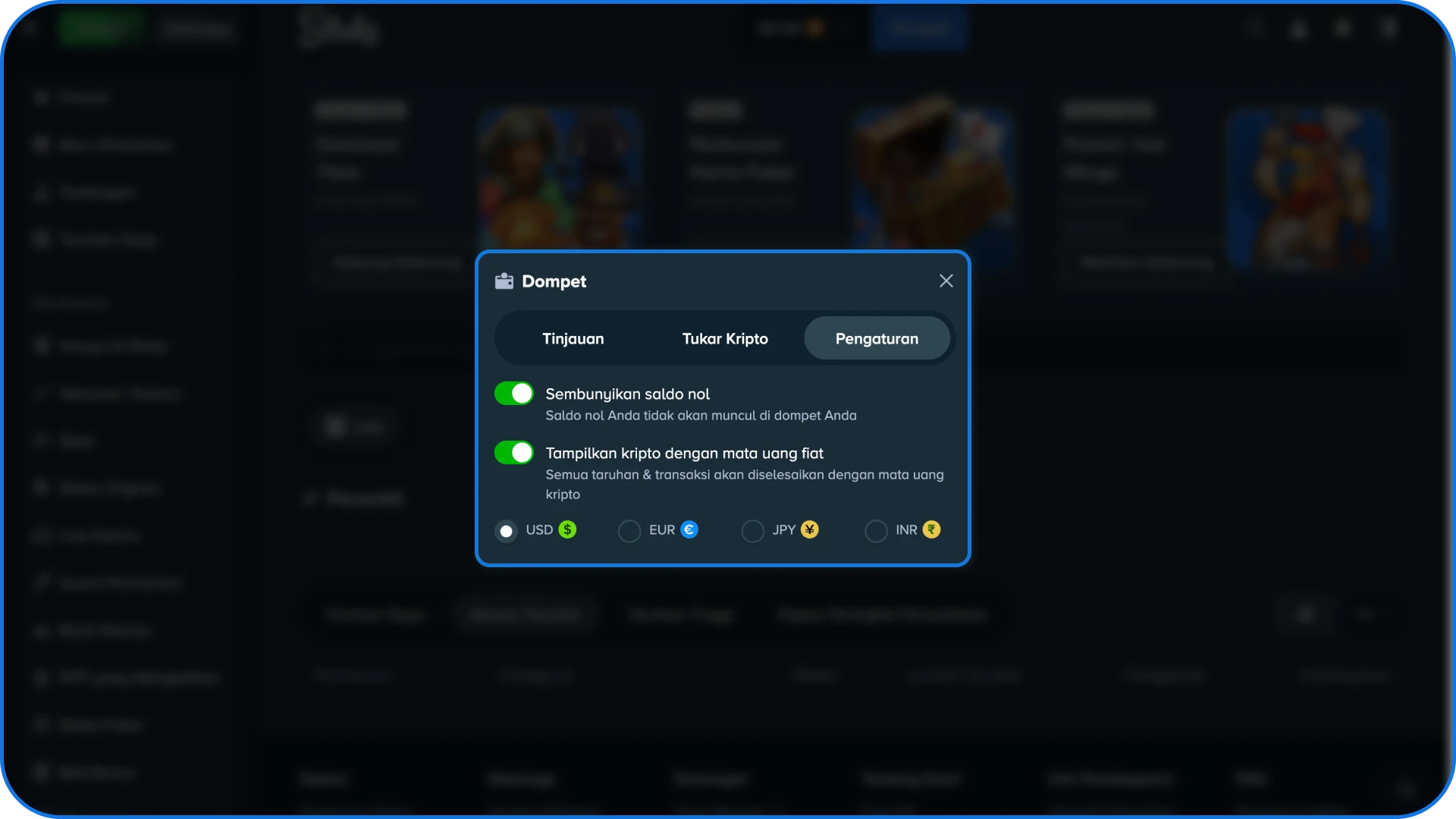 Atur preferensi akun sesuai dengan kenyamanan Anda saat menggunakan Stake Indonesia.