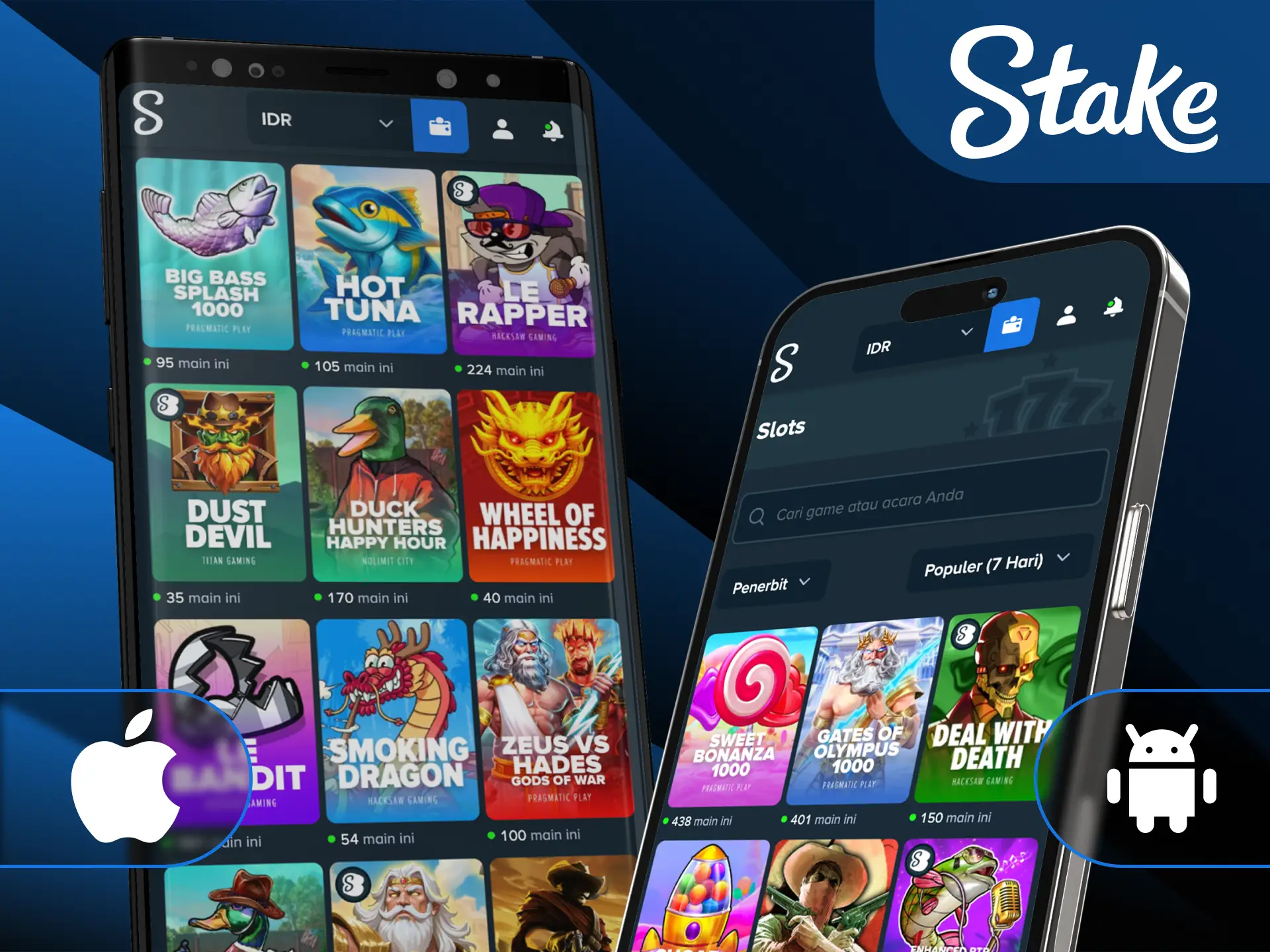 Ikuti panduan instalasi aplikasi yang cepat agar Anda bisa segera memutar gulungan slot di Stake Indonesia.